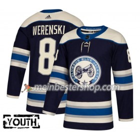 Columbus Blue Jackets Zach Werenski 8 Adidas 2018-2019 Alternate Trikot Authentic - Kinder